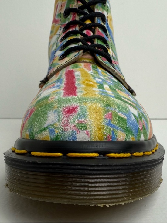 Vintage Dr. Martens England Rainbow Quaser 1460 White Leather MIE Boots UK 3 - Picture 11 of 16